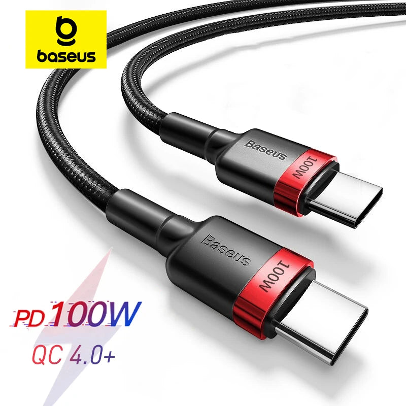 Cabo USB - C Baseus 100W com carregamento Rápido