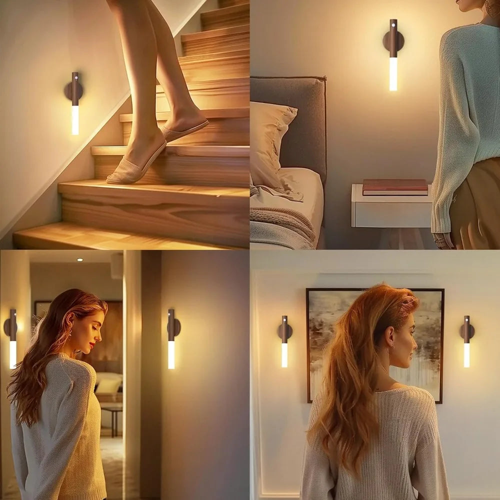 Luminária LED Zyvena com Sensor de Movimento e Carregamento USB