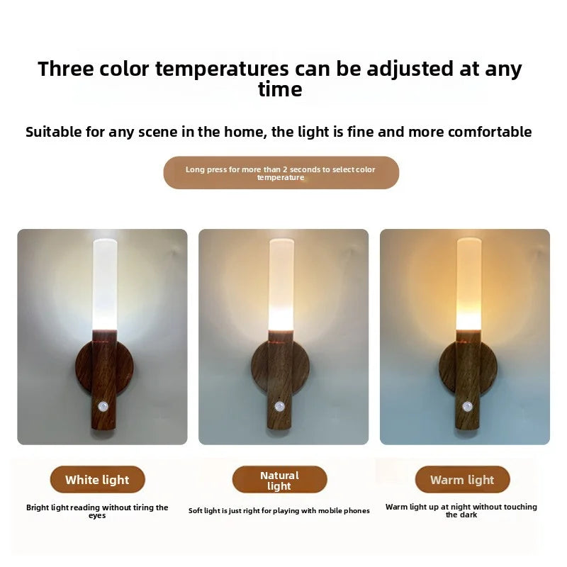 Luminária LED Zyvena com Sensor de Movimento e Carregamento USB