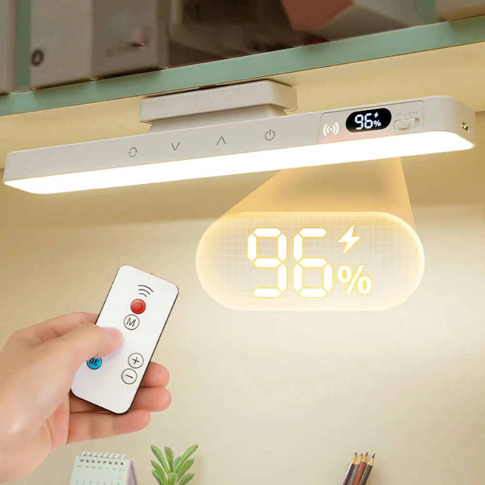 Luminária LED Magnética Zyvena com Controle e Carregamento USB